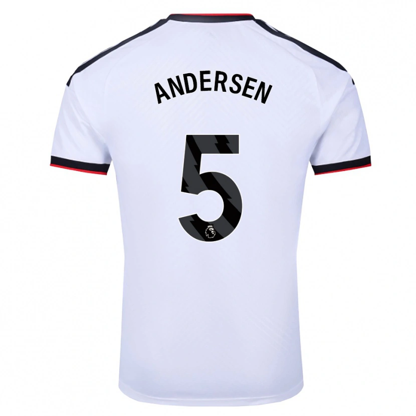 Danxen Men Joachim Andersen #5 White Black Red Home Jersey 2026/27 T-Shirt