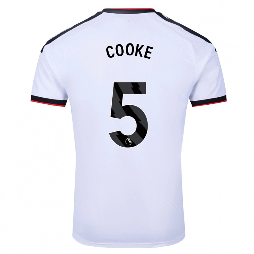 Danxen Men Logan Cooke #5 White Black Red Home Jersey 2026/27 T-Shirt