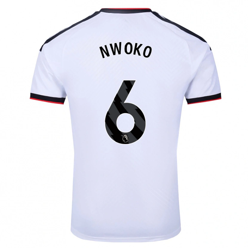 Danxen Men Chibuzo Nwoko #6 White Black Red Home Jersey 2026/27 T-Shirt