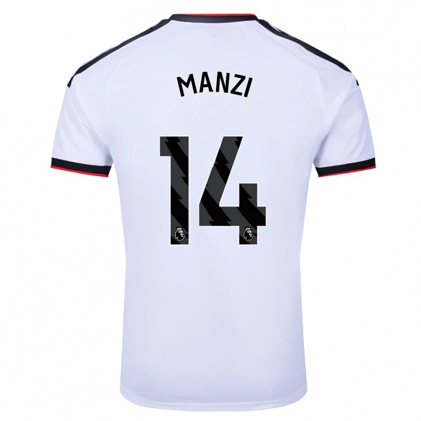 Danxen Men Sophie Manzi #14 White Black Red Home Jersey 2026/27 T-Shirt
