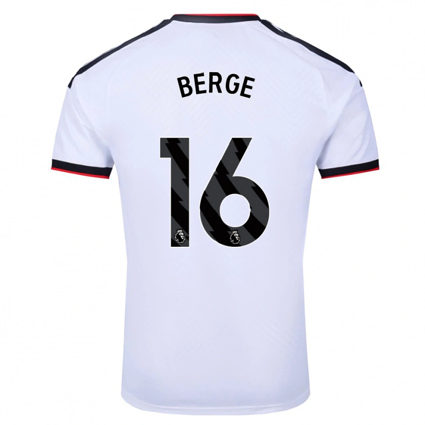 Danxen Men Sander Berge #16 White Black Red Home Jersey 2026/27 T-Shirt