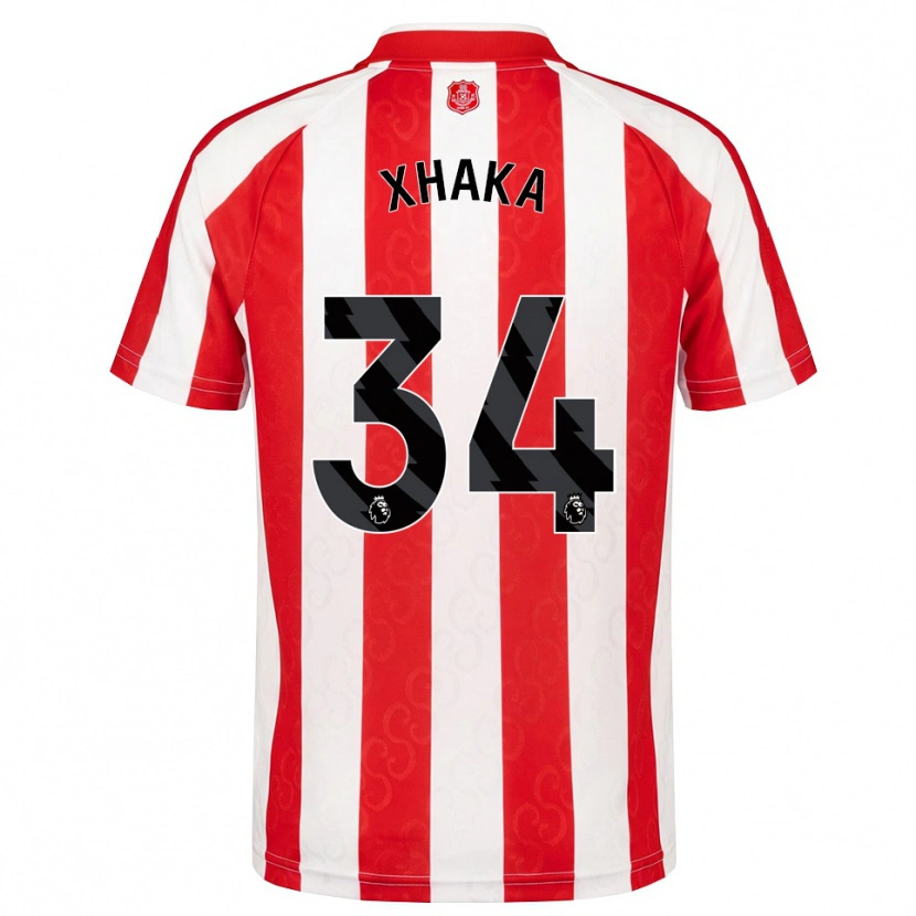 Danxen Men Granit Xhaka #34 Red White Black Home Jersey 2026/27 T-Shirt
