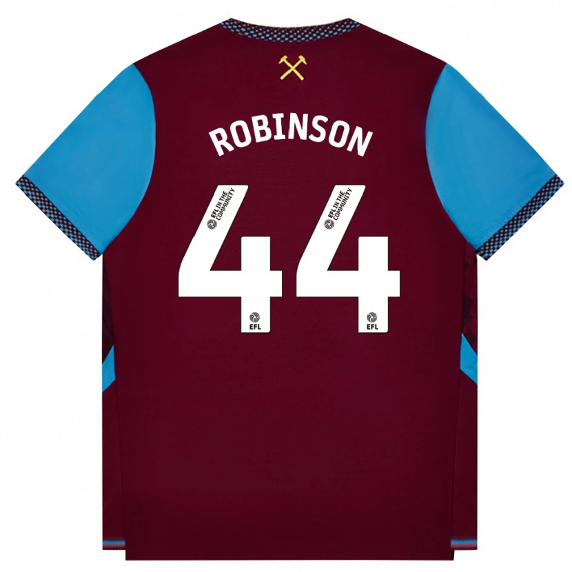 Danxen Men Junior Robinson #44 Burgundy Cornflower Blue Home Jersey 2026/27 T-Shirt