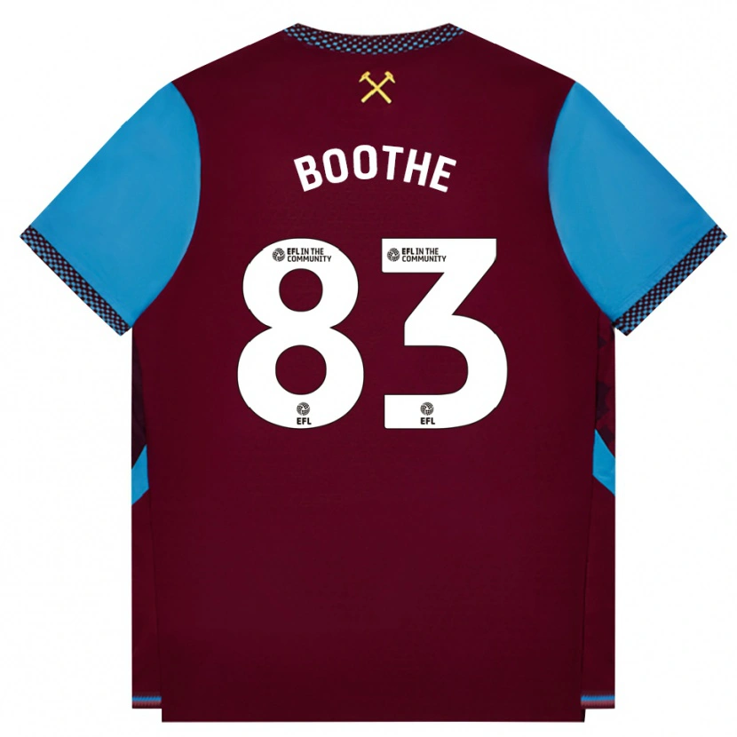 Danxen Men Sebastian Boothe #83 Burgundy Cornflower Blue Home Jersey 2026/27 T-Shirt