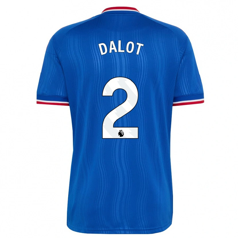 Danxen Men Diogo Dalot #2 Blue White Red Away Jersey 2026/27 T-Shirt
