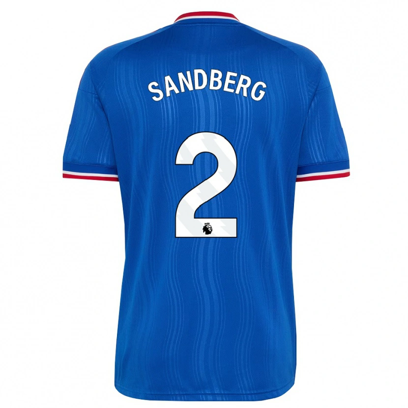 Danxen Men Anna Sandberg #2 Blue White Red Away Jersey 2026/27 T-Shirt