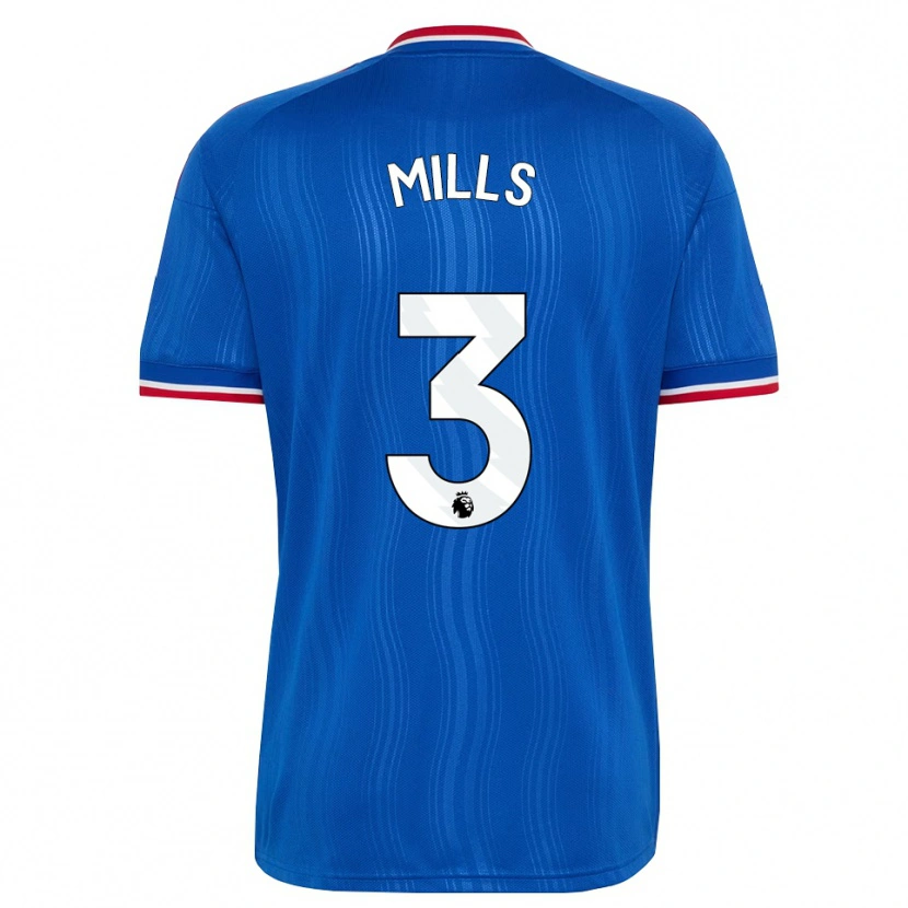 Danxen Men Albert Mills #3 Blue White Red Away Jersey 2026/27 T-Shirt