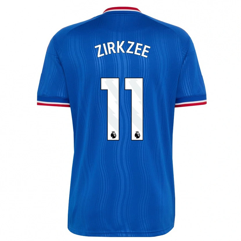 Danxen Men Joshua Zirkzee #11 Blue White Red Away Jersey 2026/27 T-Shirt