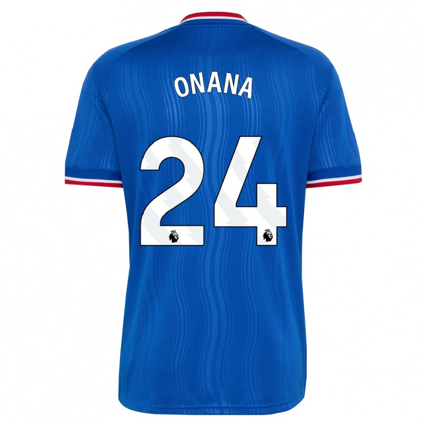 Danxen Men Andre Onana #24 Blue White Red Away Jersey 2026/27 T-Shirt