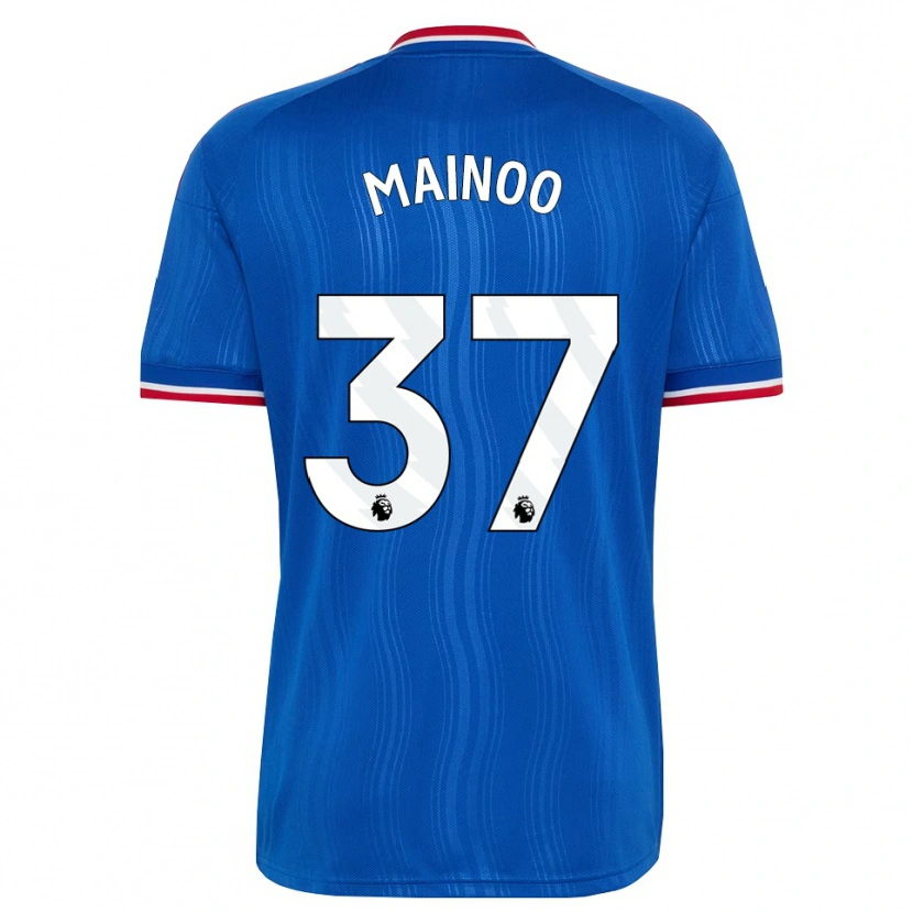 Danxen Men Kobbie Mainoo #37 Blue White Red Away Jersey 2026/27 T-Shirt