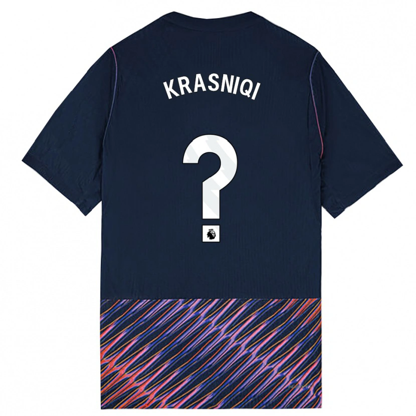Danxen Men Elliot Krasniqi #0 Royal Blue White Away Jersey 2026/27 T-Shirt