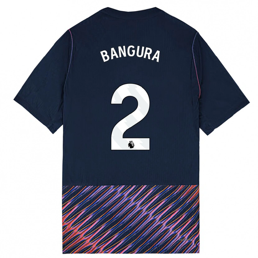 Danxen Men Samal Bangura #2 Royal Blue White Away Jersey 2026/27 T-Shirt
