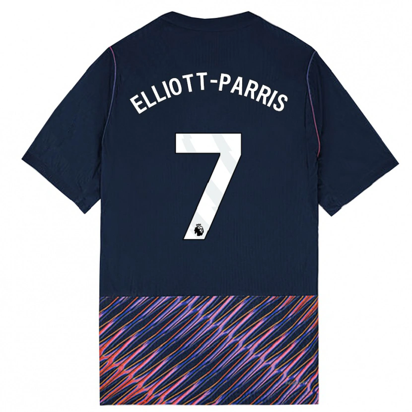 Danxen Men Reiss Elliott-Parris #7 Royal Blue White Away Jersey 2026/27 T-Shirt