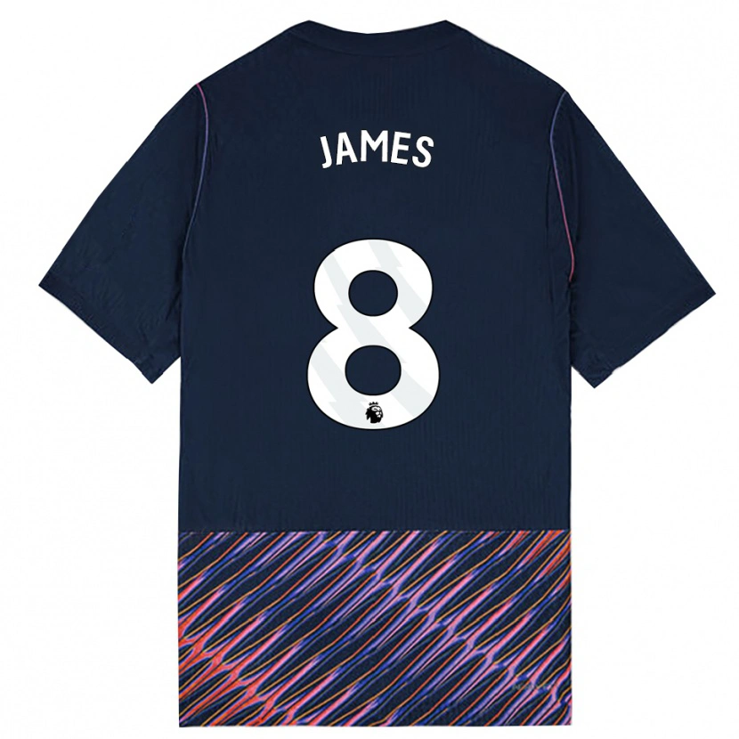 Danxen Men Angharad James #8 Royal Blue White Away Jersey 2026/27 T-Shirt