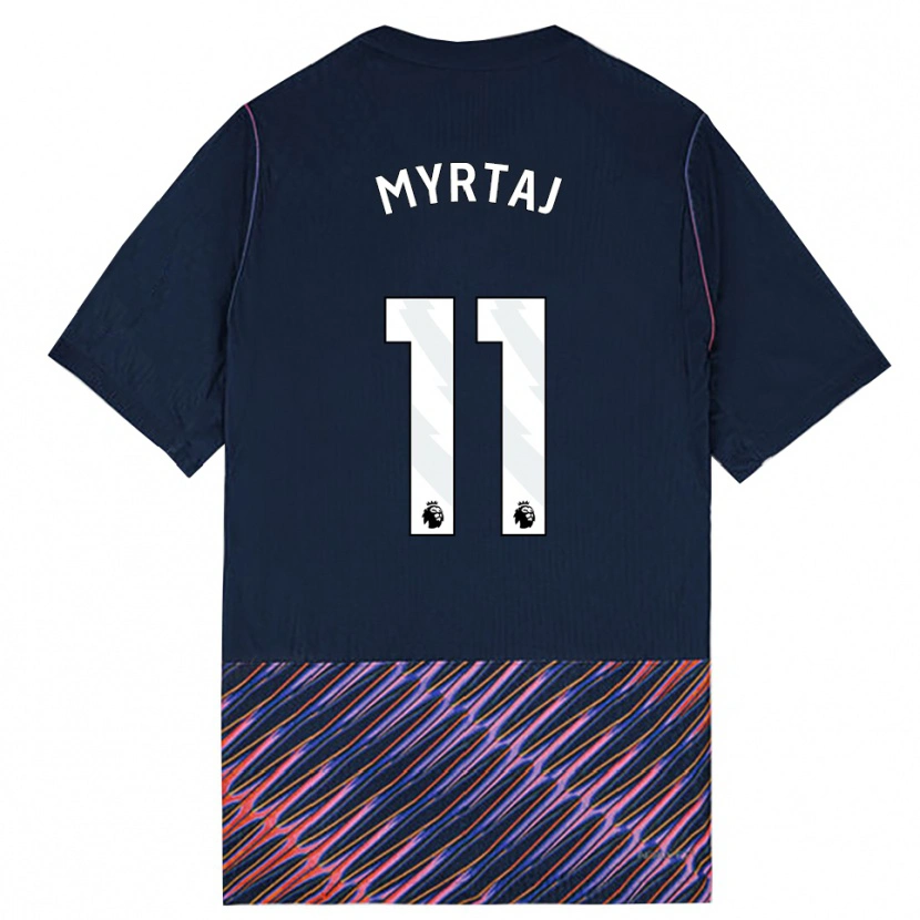 Danxen Men Leon Myrtaj #11 Royal Blue White Away Jersey 2026/27 T-Shirt