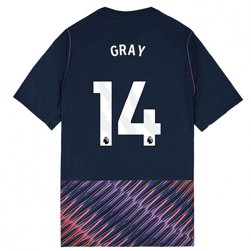 Danxen Men Archie Gray #14 Royal Blue White Away Jersey 2026/27 T-Shirt