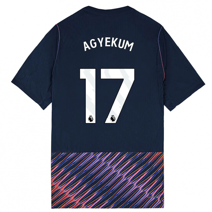 Danxen Men Ezra Agyekum #17 Royal Blue White Away Jersey 2026/27 T-Shirt