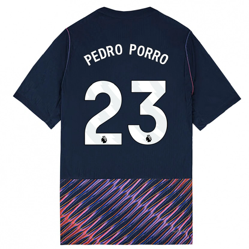 Danxen Men Pedro Porro #23 Royal Blue White Away Jersey 2026/27 T-Shirt