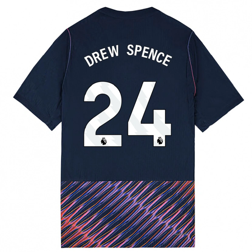 Danxen Men Drew Spence #24 Royal Blue White Away Jersey 2026/27 T-Shirt