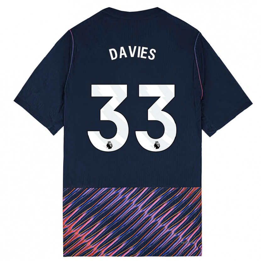 Danxen Men Ben Davies #33 Royal Blue White Away Jersey 2026/27 T-Shirt
