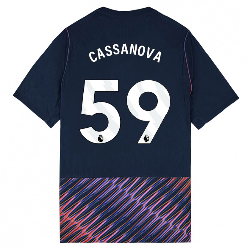 Danxen Men Dante Cassanova #59 Royal Blue White Away Jersey 2026/27 T-Shirt
