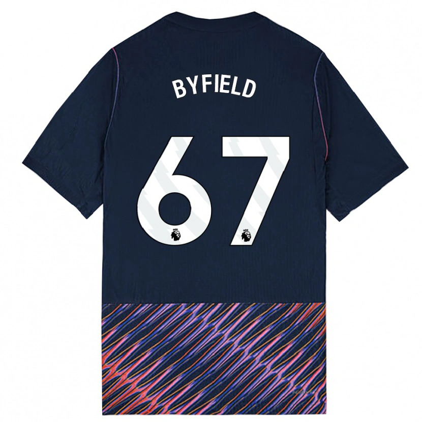 Danxen Men Jun'ai Byfield #67 Royal Blue White Away Jersey 2026/27 T-Shirt