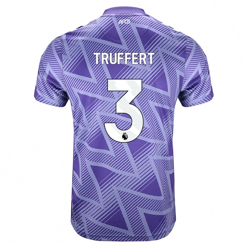 Danxen Men Adrien Truffert #3 Palevioletred White Away Jersey 2026/27 T-Shirt