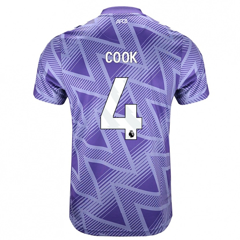 Danxen Men Lewis Cook #4 Palevioletred White Away Jersey 2026/27 T-Shirt
