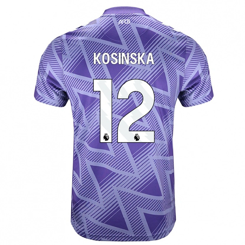 Danxen Men Daniela Kosinska #12 Palevioletred White Away Jersey 2026/27 T-Shirt