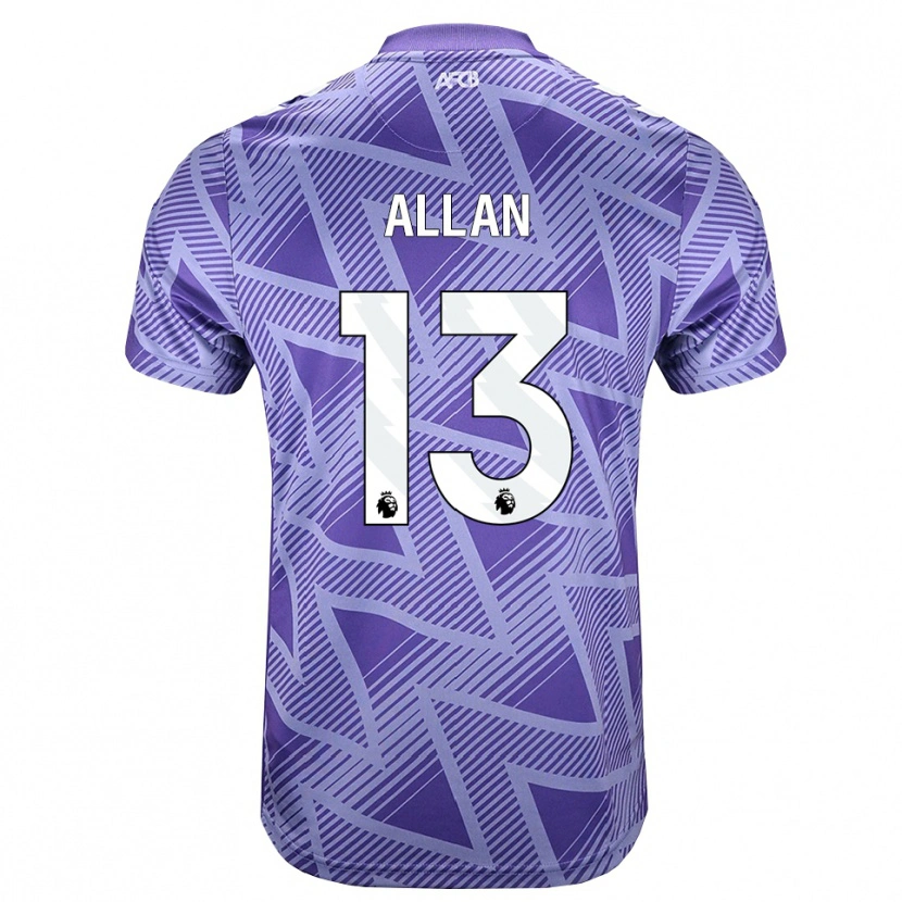 Danxen Men Mack Allan #13 Palevioletred White Away Jersey 2026/27 T-Shirt