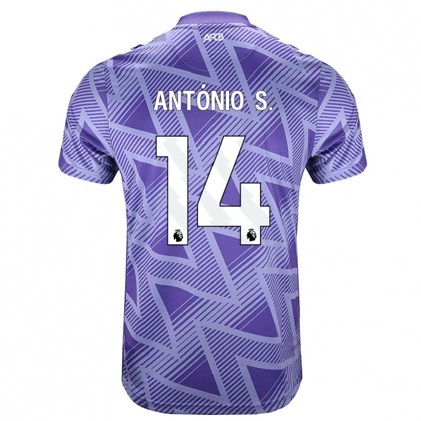 Danxen Men António Silva #14 Palevioletred White Away Jersey 2026/27 T-Shirt