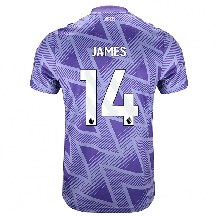 Danxen Men Katie James #14 Palevioletred White Away Jersey 2026/27 T-Shirt