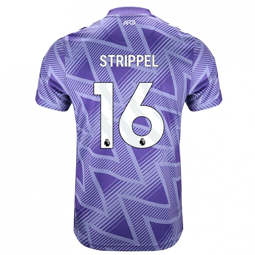 Danxen Men Ellie Strippel #16 Palevioletred White Away Jersey 2026/27 T-Shirt
