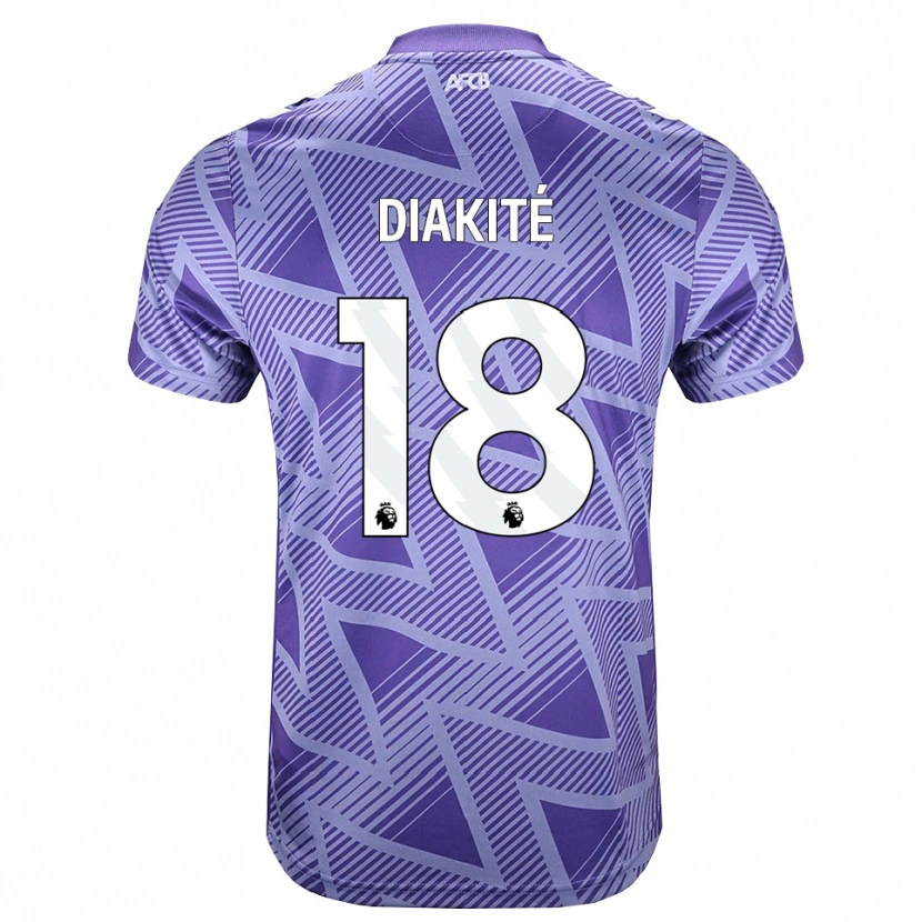 Danxen Men Bafodé Diakité #18 Palevioletred White Away Jersey 2026/27 T-Shirt