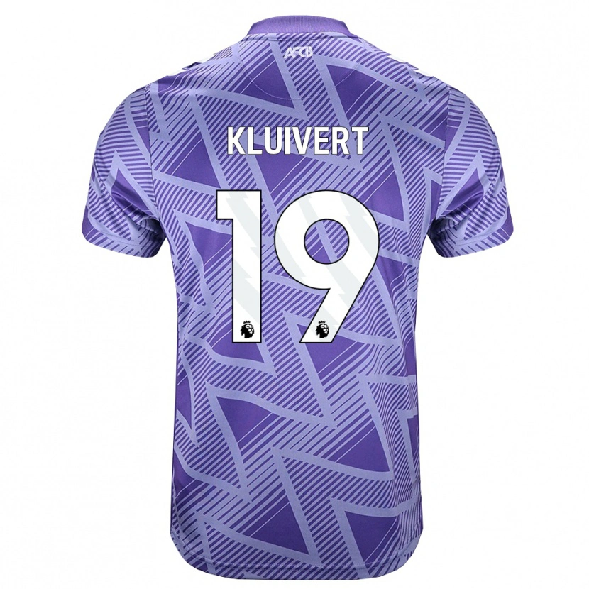 Danxen Men Justin Kluivert #19 Palevioletred White Away Jersey 2026/27 T-Shirt