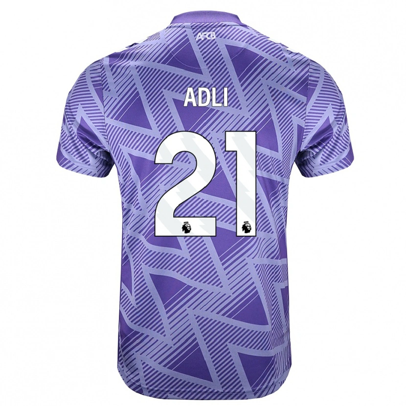 Danxen Men Amine Adli #21 Palevioletred White Away Jersey 2026/27 T-Shirt