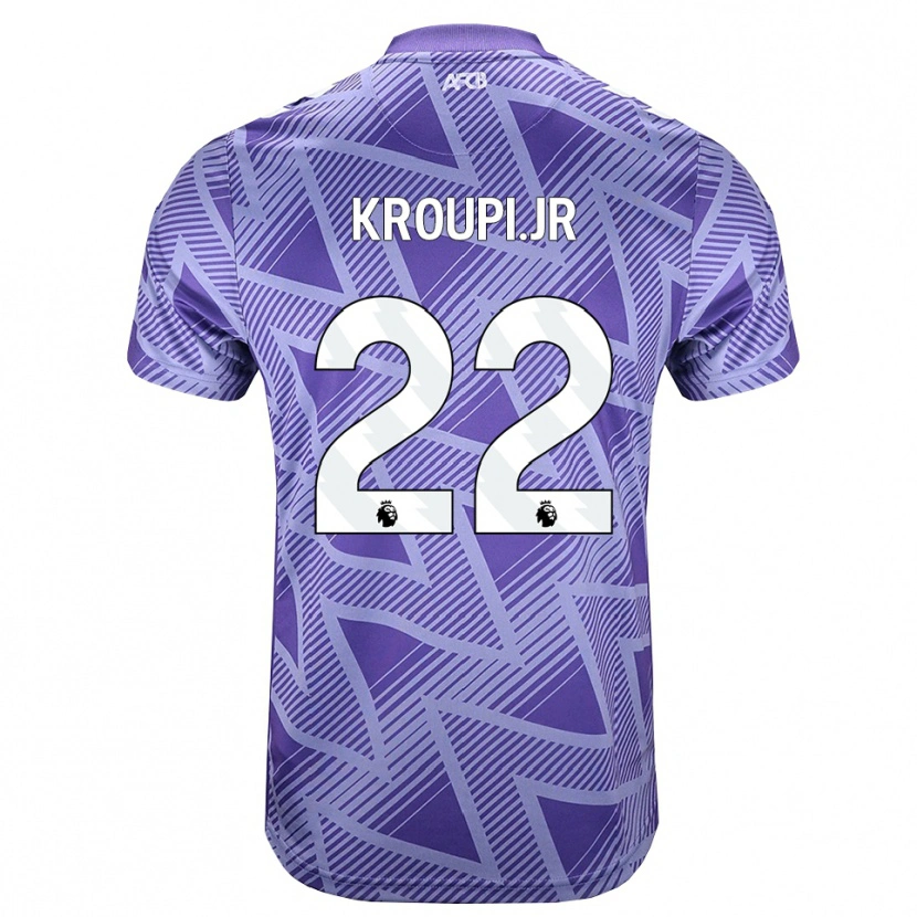 Danxen Men Junior Kroupi #22 Palevioletred White Away Jersey 2026/27 T-Shirt