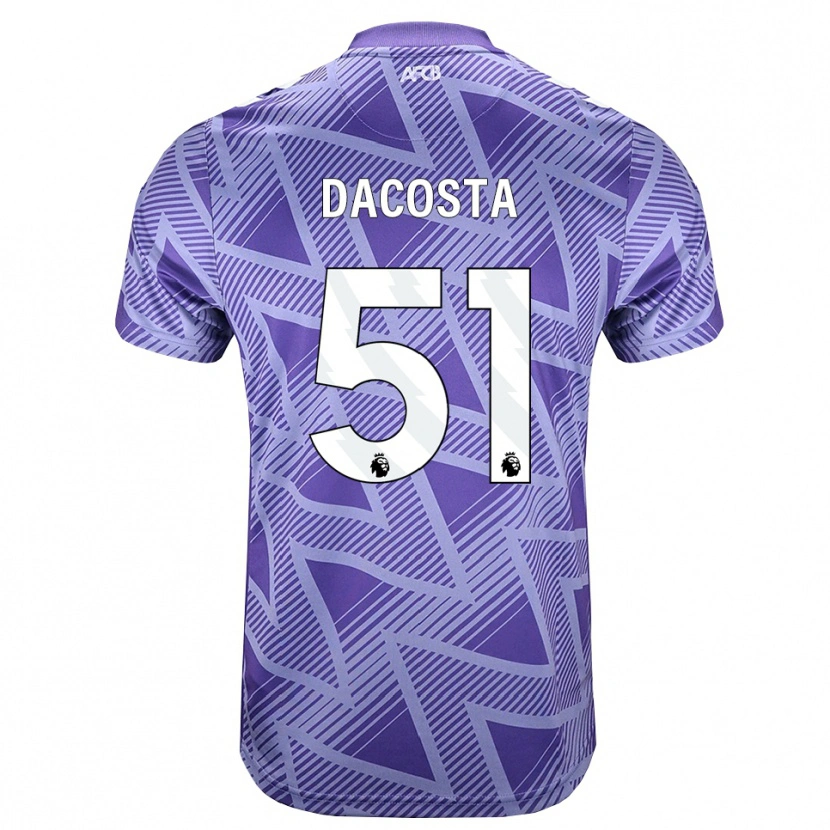Danxen Men Malcom Dacosta González #51 Palevioletred White Away Jersey 2026/27 T-Shirt
