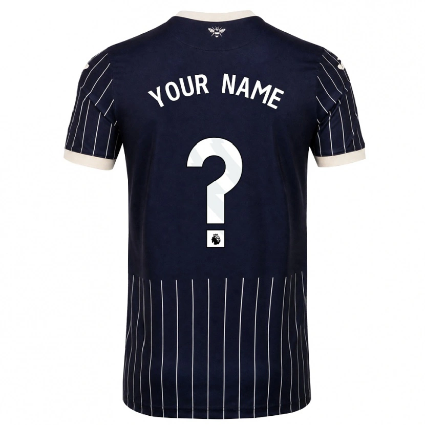 Danxen Men Your Name #0 Black White Away Jersey 2026/27 T-Shirt