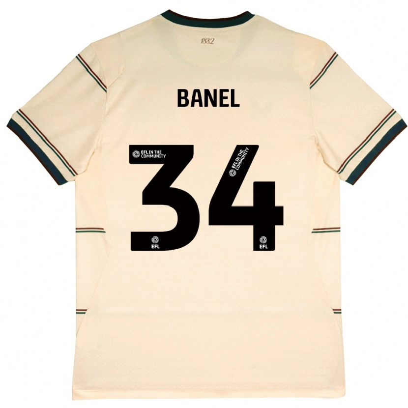 Danxen Men Jaydon Banel #34 Beige Burgundy Away Jersey 2026/27 T-Shirt