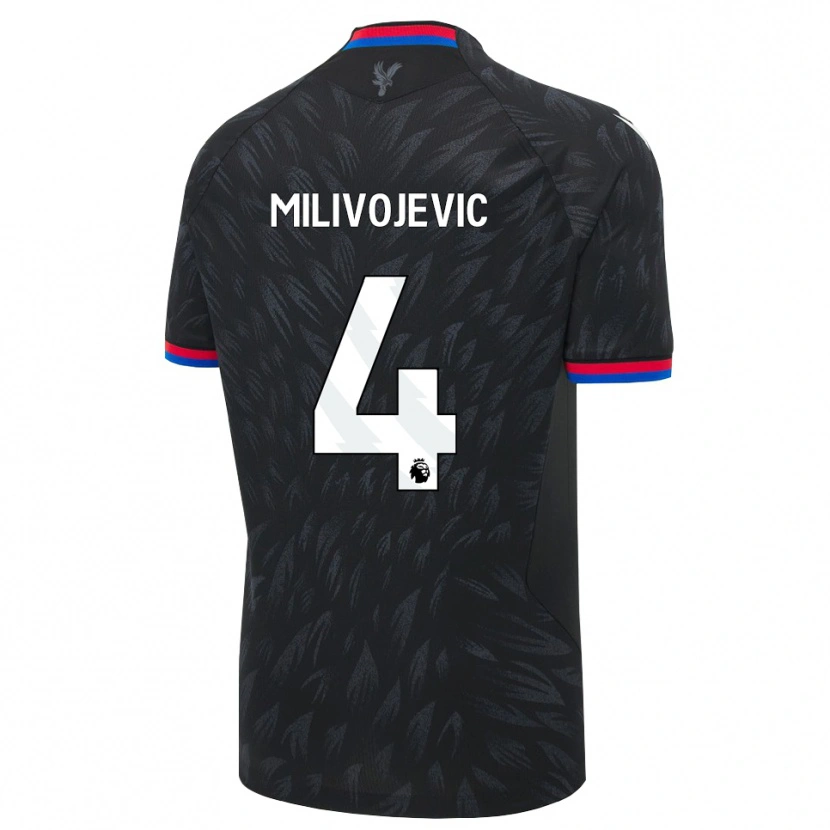 Danxen Men Luka Milivojevic #4 Black Blue Red Away Jersey 2026/27 T-Shirt