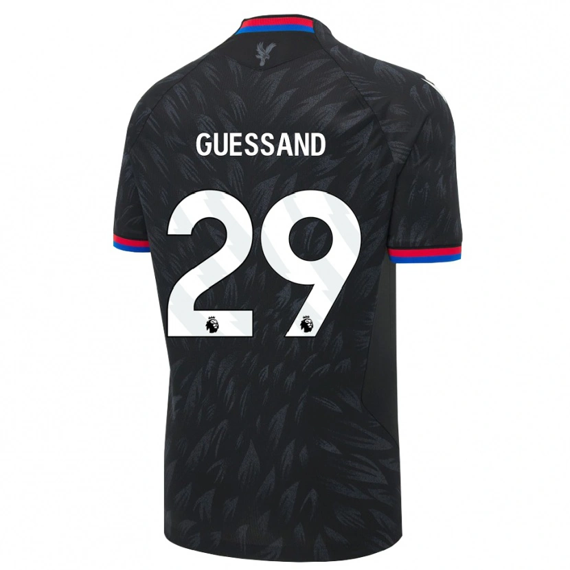 Danxen Men Evann Guessand #29 Black Blue Red Away Jersey 2026/27 T-Shirt