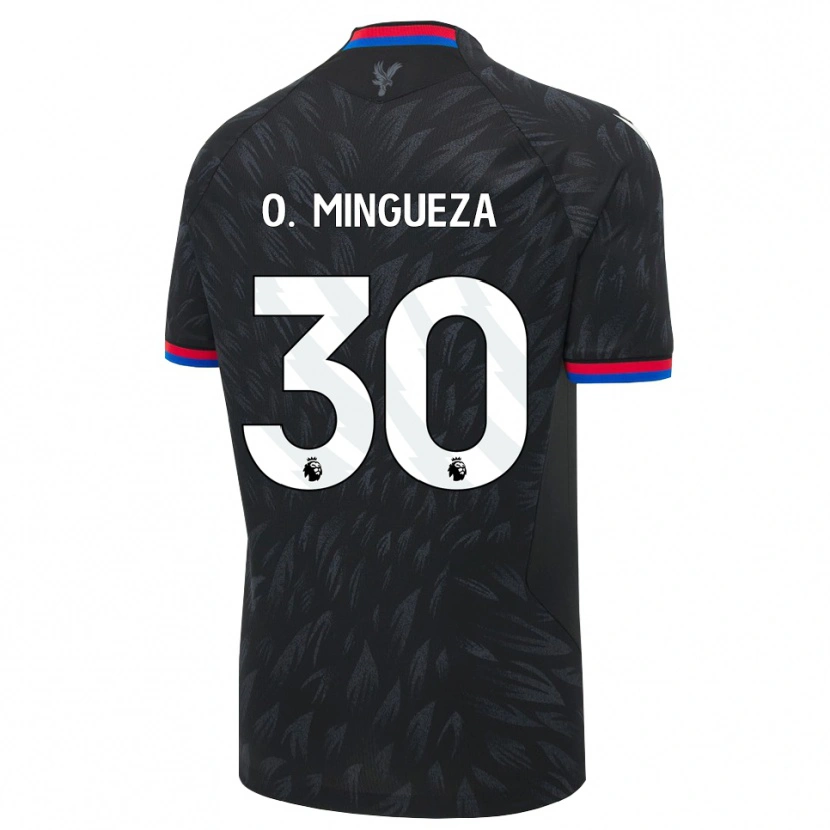 Danxen Men Óscar Mingueza #30 Black Blue Red Away Jersey 2026/27 T-Shirt