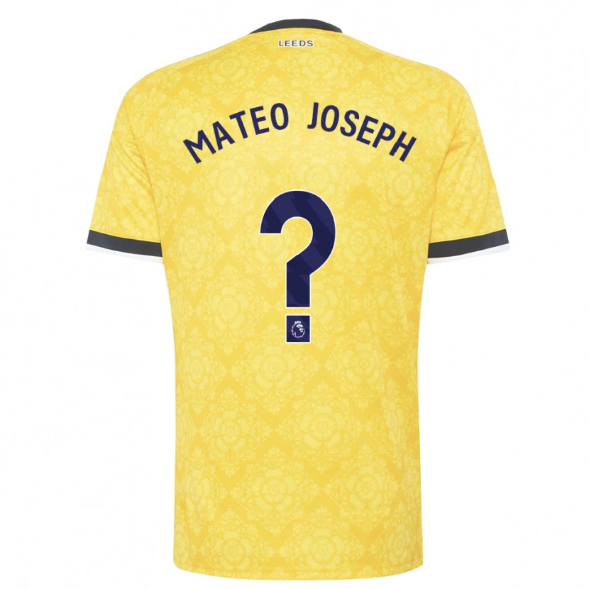 Danxen Men Mateo Joseph #0 Yellow White Black Away Jersey 2026/27 T-Shirt