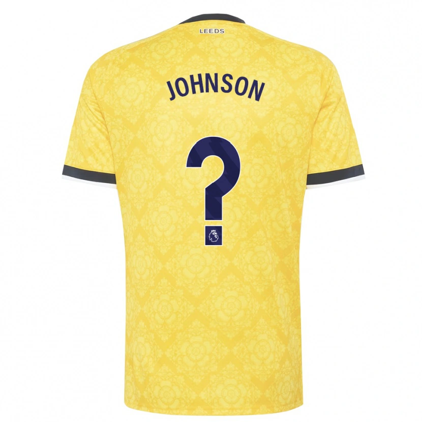 Danxen Men Oluwatobi Johnson #0 Yellow White Black Away Jersey 2026/27 T-Shirt