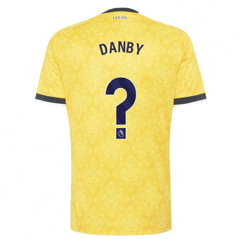 Danxen Men Sarah Danby #0 Yellow White Black Away Jersey 2026/27 T-Shirt