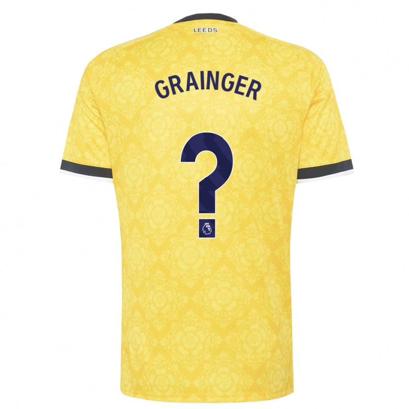 Danxen Men Owen Grainger #0 Yellow White Black Away Jersey 2026/27 T-Shirt