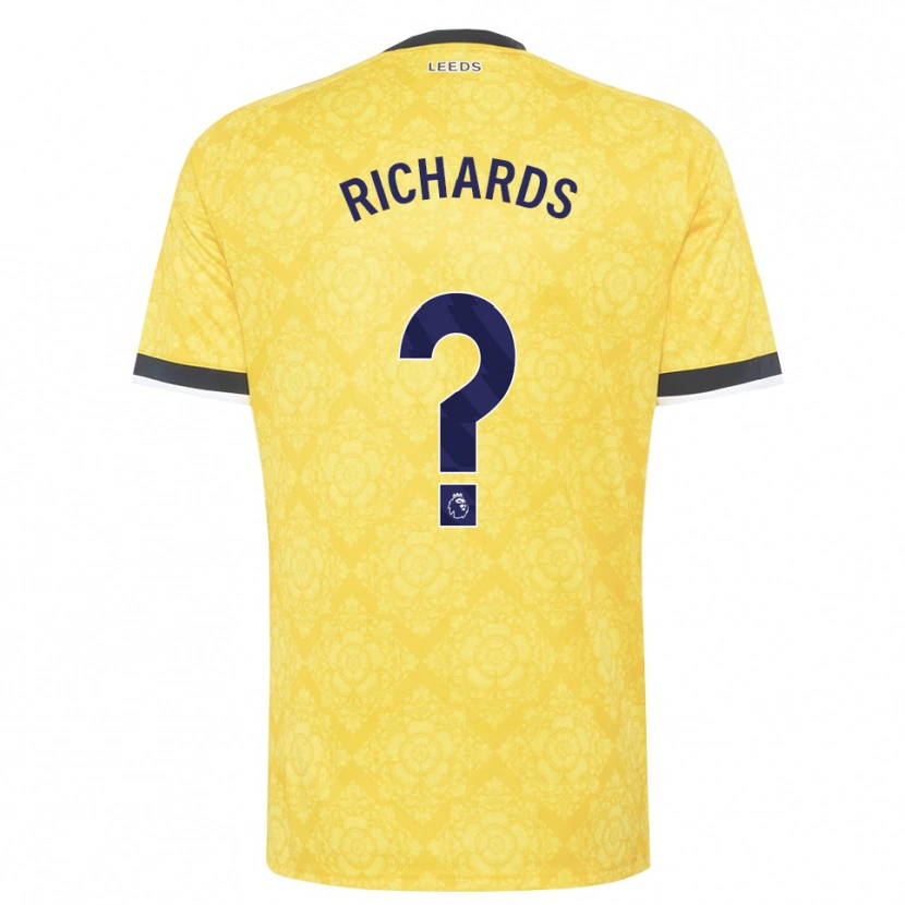 Danxen Men Joe Richards #0 Yellow White Black Away Jersey 2026/27 T-Shirt