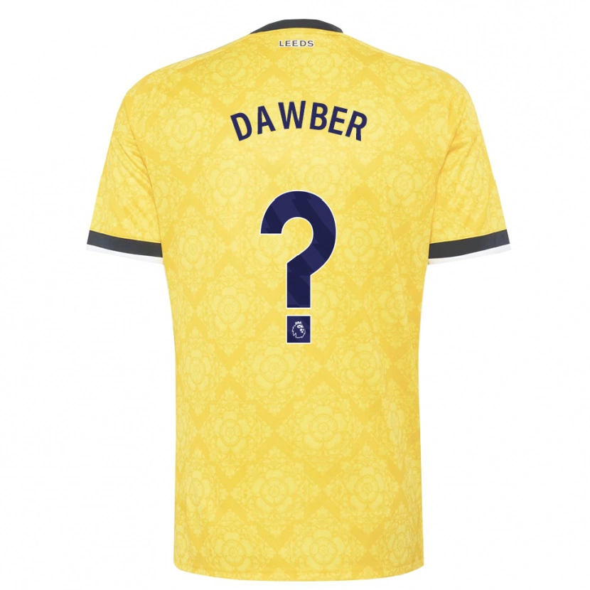 Danxen Men Oscar Dawber #0 Yellow White Black Away Jersey 2026/27 T-Shirt