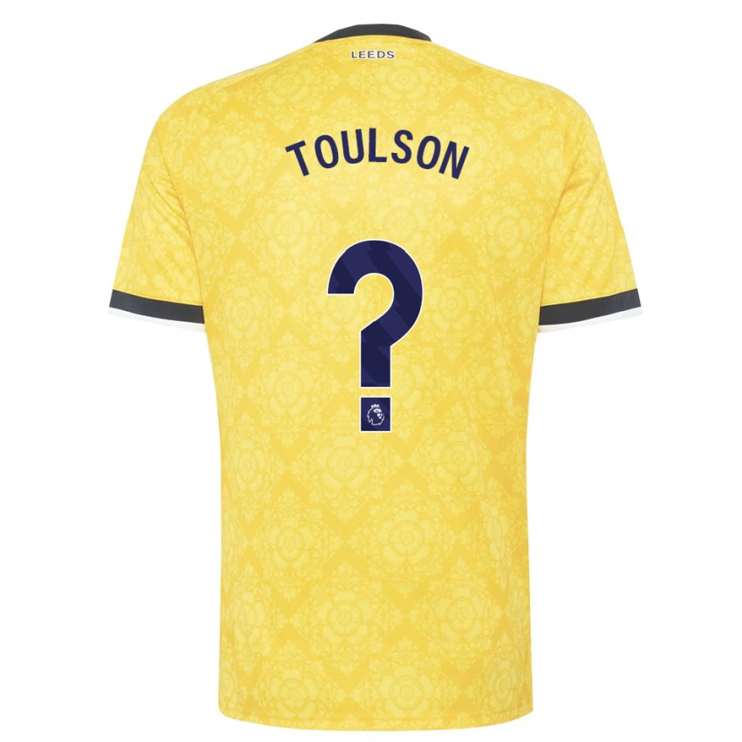 Danxen Men Daniel Toulson #0 Yellow White Black Away Jersey 2026/27 T-Shirt